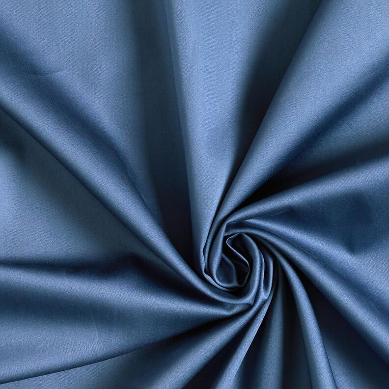 Bavlněný satén Jednobarevné provedení – džínově modrá,  image number 1