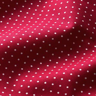 Povrstvená bavlna Malé puntíky – červená, 