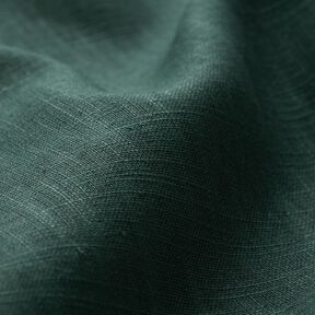 Lněná látka Ramie mix medium – tmavě zelená, 