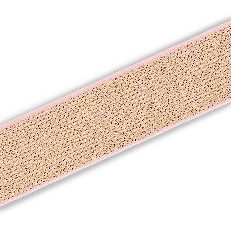 Gumová stuha Color Elastic [25 mm] – růžově zlatá | Prym,  image number 3