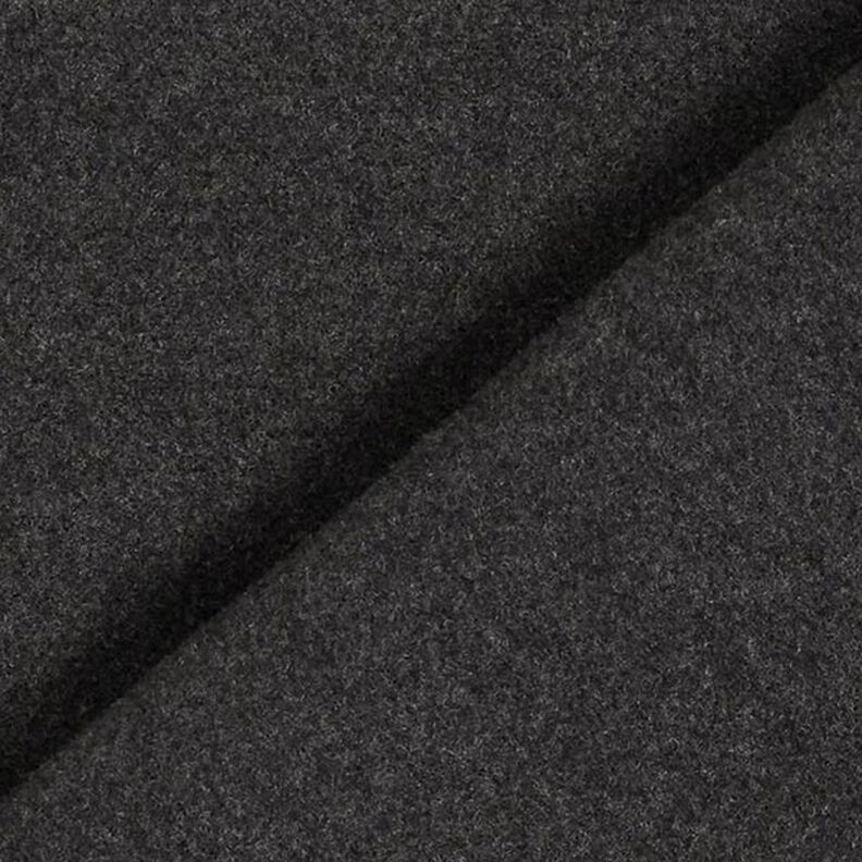 Kabátová tkanina z recyklovaného polyesteru melanž – antracitová,  image number 4