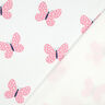 Teplákovina počesaná Velcí motýli | Poppy Fabrics – slonová kost/růžová,  thumbnail number 4