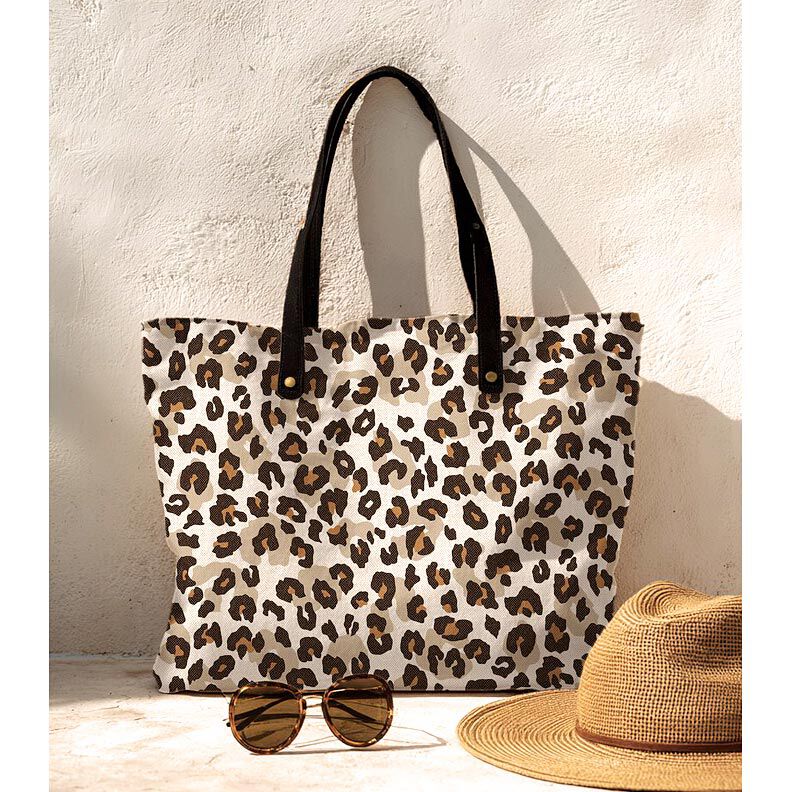 Plátno Lněný vzhled zvířecí kůže – přírodni,  image number 5