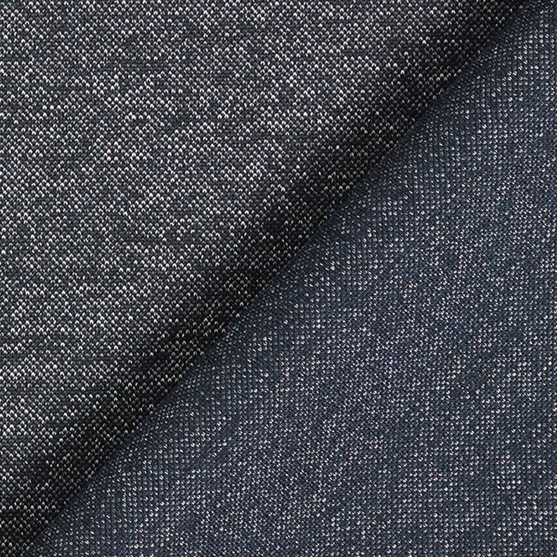 Piqué Jersey melírovaná – noční modrá, image number 3