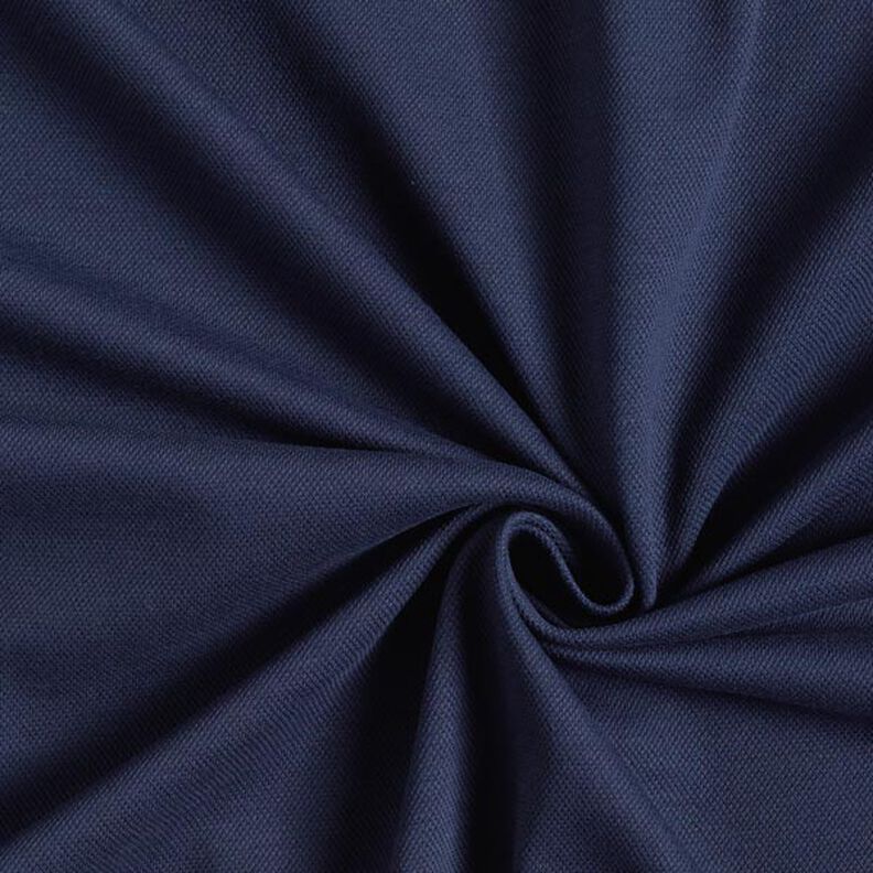Bavlněný žerzej Piké jemné – namornicka modr,  image number 1