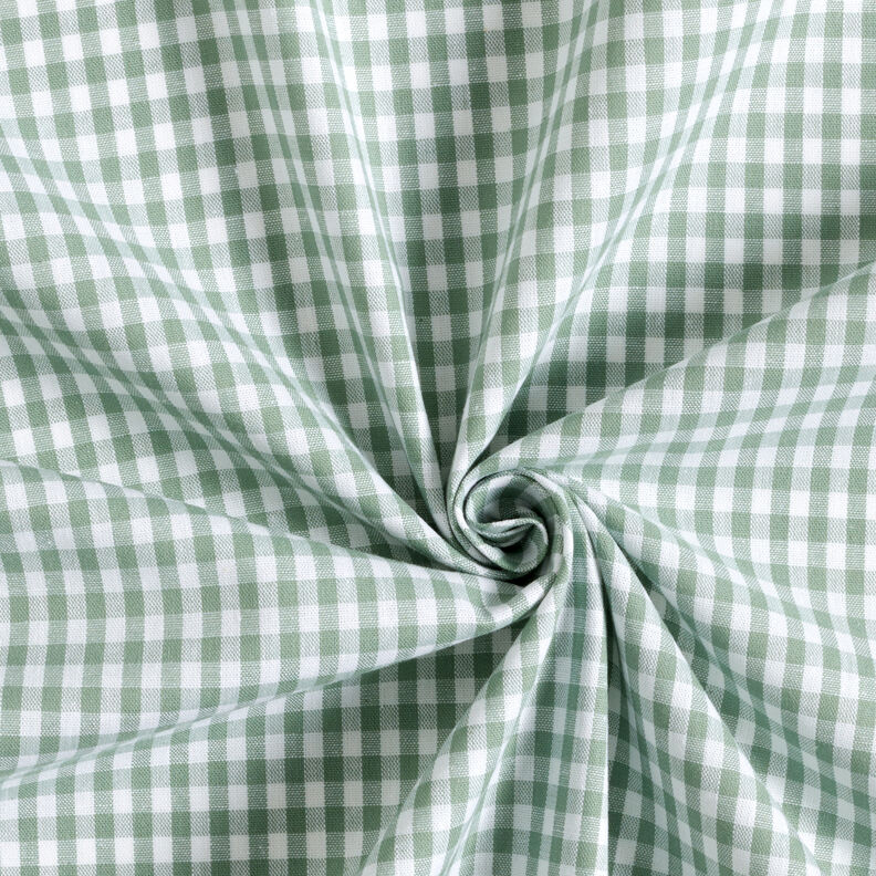 Bavlněná látka Vichy károvaná 0,5 cm – šalvějová/bílá,  image number 3