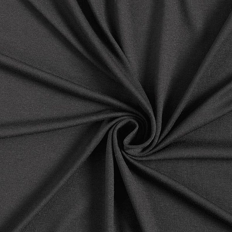 Viskózový žerzej lehký – černá,  image number 1