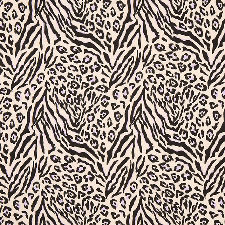 Lehká krepová tkanina zebra – rose,  image number 1