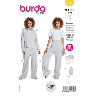společenské oděvy | Burda 5853 | 34-44, 