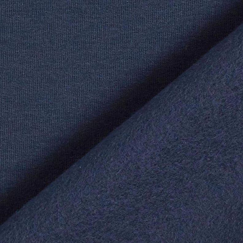 Lehká bavlněná teplákovina jednobarevná – noční modrá,  image number 5