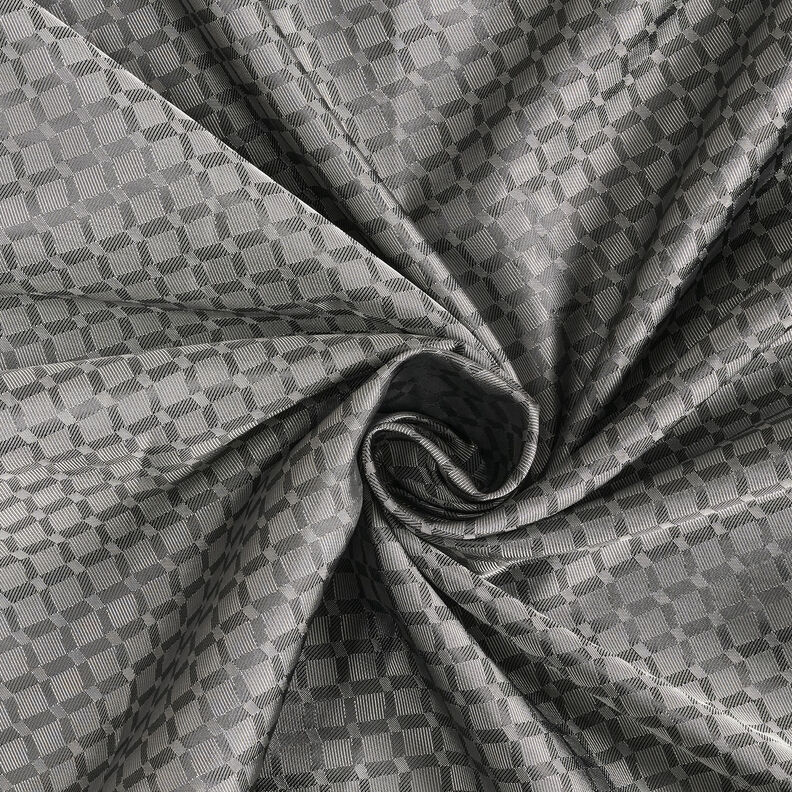 Podšívkovina Žakár Kosočtverce – šedá,  image number 3