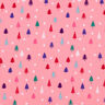 Bavlněná látka Popelín Mini jedle – pink/bílá,  thumbnail number 1