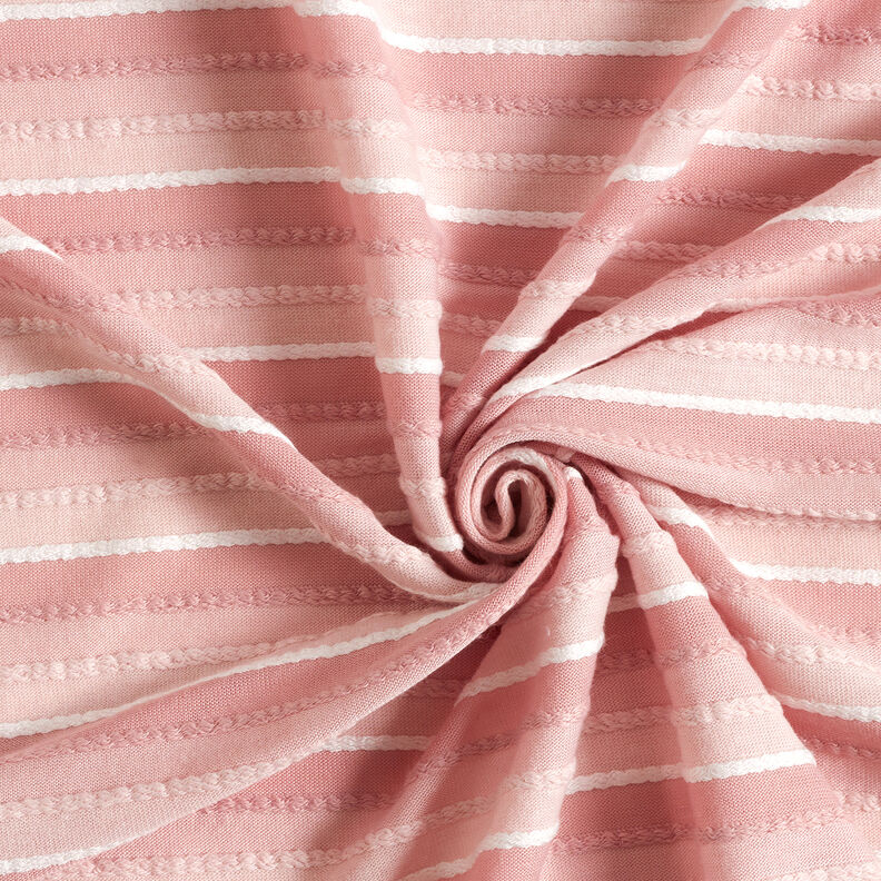 Jemné pletené proužky šňůry – růžová/bílá,  image number 3