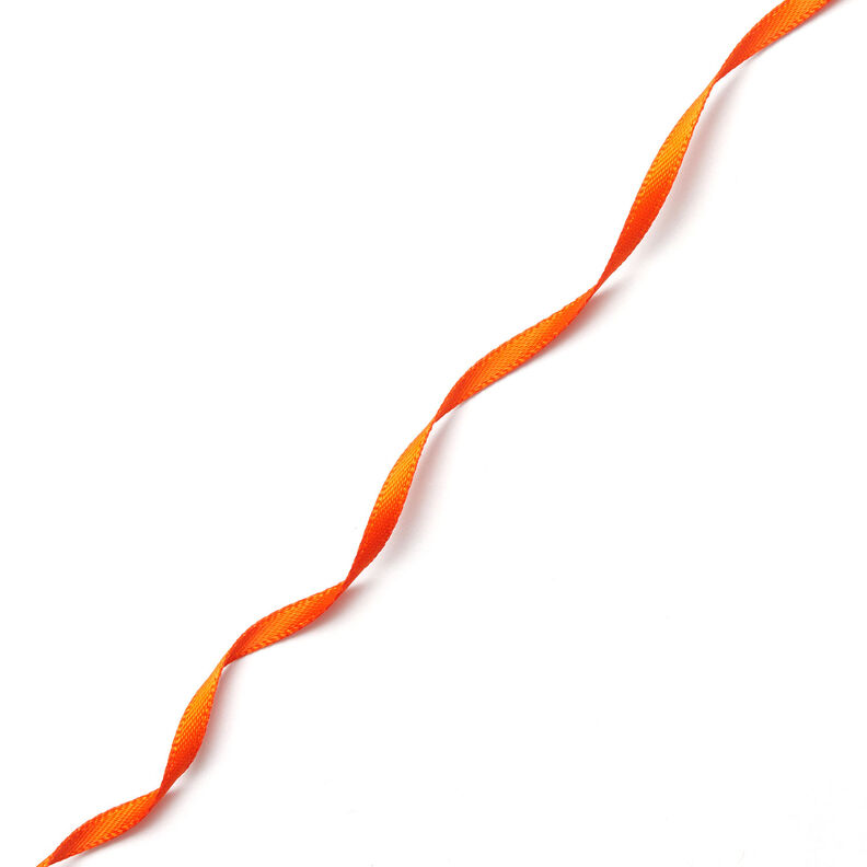 Saténová stuha [3 mm] – oranžová,  image number 2