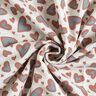 Teplákovina počesaná Třpytivé leopardí srdce – přírodni,  thumbnail number 5