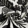 Žinylkový žakár Barokní džungle – černá/vlněná bílá,  thumbnail number 3