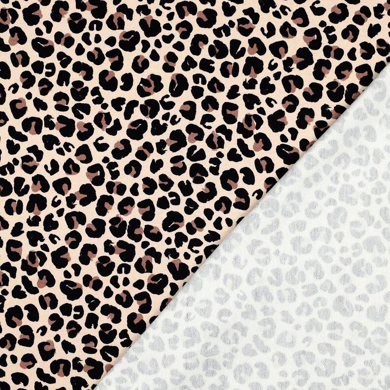 Francouzské froté letní teplákovina Malý leopardí vzor digitální potisk | Poppy Fabrics – světle,  image number 4