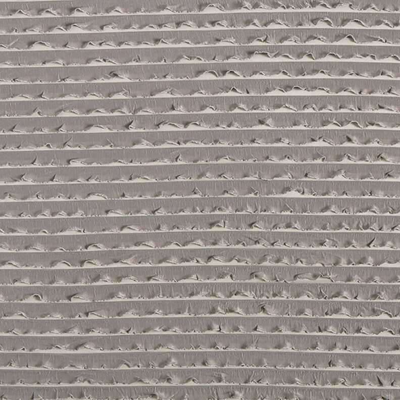 Nařasený žerzej batikovaný vodorovné pruhy – tmavá taupe,  image number 1