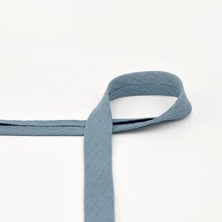 Šikmý proužek Mušelín [20 mm] – světle džínová modrá, 