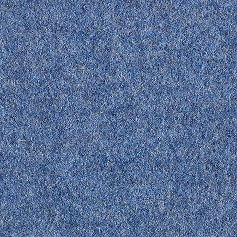 Valchovaný vlněný loden Melír – džínově modrá,  image number 5