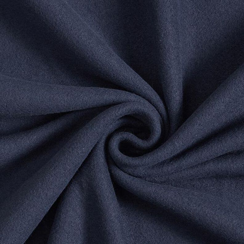 Bavlněný fleece Jednobarevné provedení – noční modrá,  image number 1