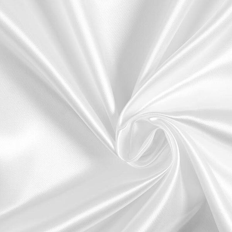 Polyesterový satén – bílá,  image number 1