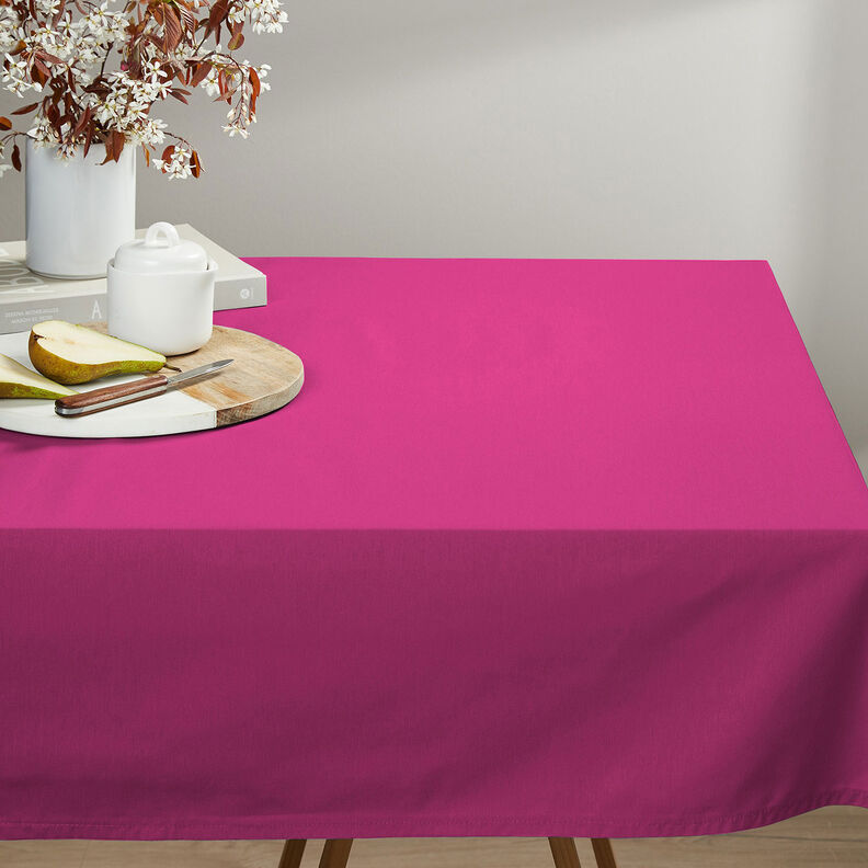 Bavlněná látka Kreton Jednobarevné provedení – purpurová, image number 5