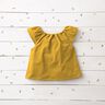Mušelín / dvojitá mačkaná tkanina Kostičky Doubleface (oboustranná látka) – kari žlutá,  thumbnail number 7
