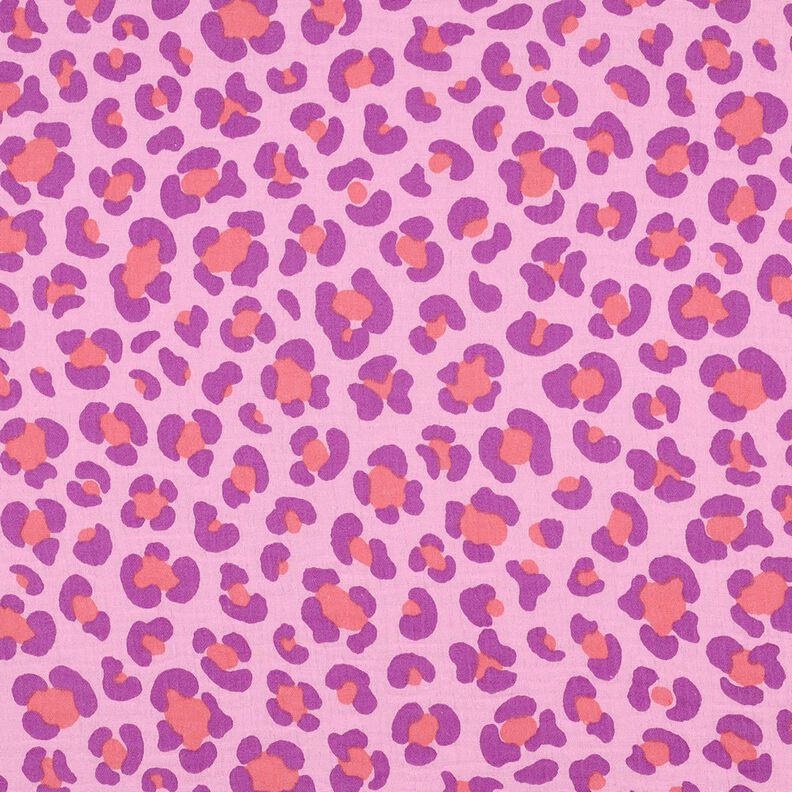 Mušelín / dvojitá mačkaná tkanina Barevný leopardí vzor | Poppy Fabrics – pastelově, image number 1