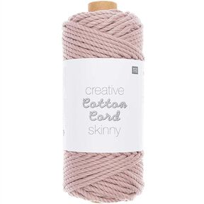 Makramé příze Creative Cotton Cord Skinny [3mm] | Rico Design – starorůžová, 