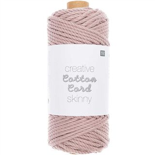 Makramé příze Creative Cotton Cord Skinny [3mm] | Rico Design – starorůžová, 