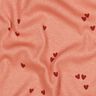 Žebrovaný žerzej Rozptýlená srdce | Poppy Fabrics – lososová/tmavě červená,  thumbnail number 2