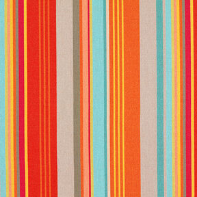 Látka pro venkovní použití Plátno Proužky – oranžová/červená,  Látka pro venkovní použití Plátno Proužky – oranžová/červená,