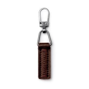 Módní zip imitace kůže [ 55 x 9 x 3 mm ] | Prym – hnědá, 