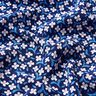 Viskózový krep malé květy – namornicka modr/bílá,  thumbnail number 2