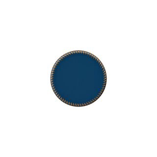 Kovový polyesterový knoflík s očkem [ 15 mm ] – petrolejová, 