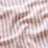 Mušelín / dvojitá mačkaná tkanina Doubleface (oboustranná látka) Proužky – starorůžová/bílá,  thumbnail number 2