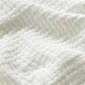 GOTS Třívrstvý bavlněný mušelín – vlněná bílá,  thumbnail number 3