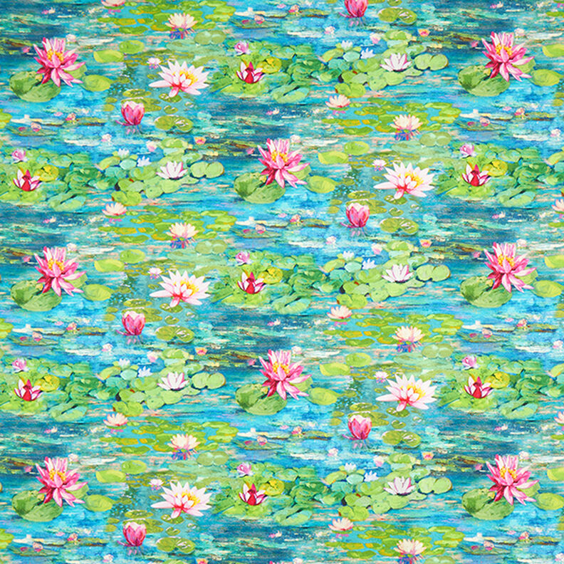 Dekorační láka s digitálním potiskem Monet – tyrkysová, image number 1