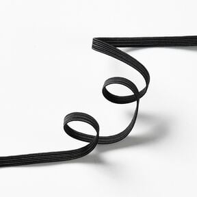Gumová stužka [10 m | 5 mm] – černá, 