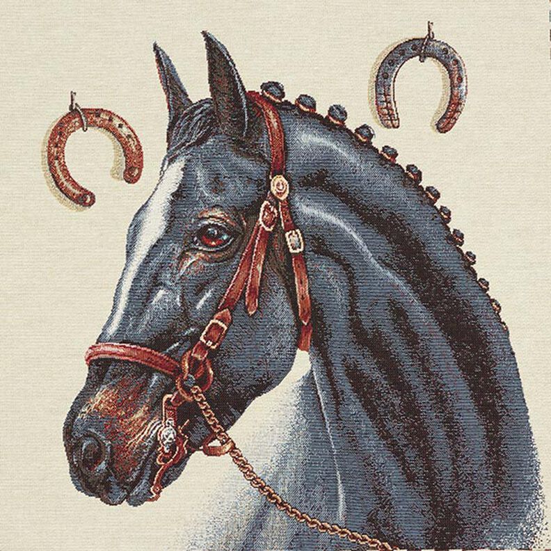 Dekorační látka kusový gobelín Kůň – béžová,  image number 1