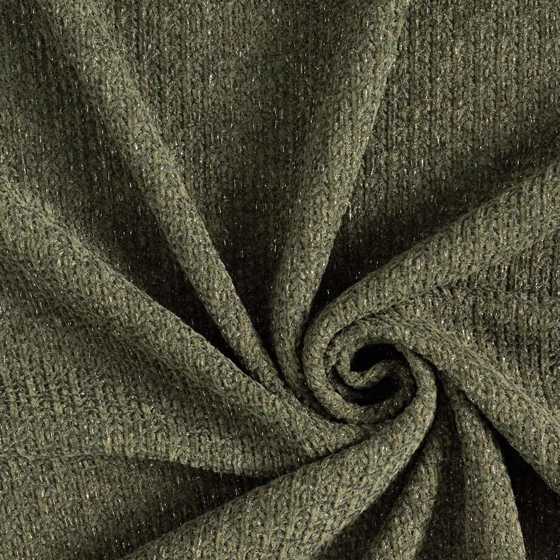 Žinylka Pletený žakár Třpyt – tmavá borovice/stříbrná metalická,  image number 1