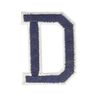 Aplikace písmeno D [ Výška: 4,6 cm ] – namornicka modr,  thumbnail number 1