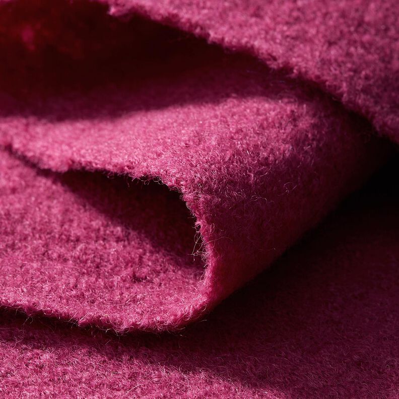Valchovaný vlněný loden – purpurová, image number 4