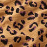 Mušelín / dvojitá mačkaná tkanina Leopard – starozlatá/červenofialková,  thumbnail number 2