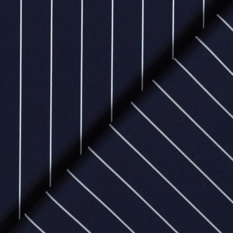 Pružná kalhotovina pruhy – noční modrá/bílá,  image number 4