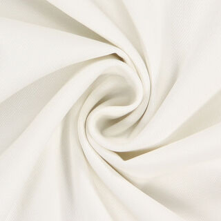 Bavlněný kepr Jednobarevné provedení – vlněná bílá, 