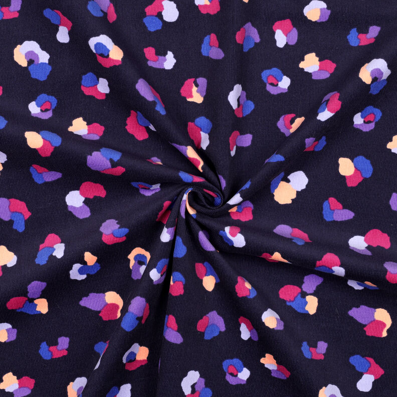 Dětský manšestr Barevné leopardí skvrny | Poppy Fabrics – namornicka modr,  image number 3