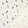 Bavlněný žerzej Zvířátka v lese digitální potisk | Poppy Fabrics – slonová kost/sasanková,  thumbnail number 4