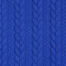 Žerzejový žakár kloké Copánkový vzor – královská modr,  thumbnail number 1